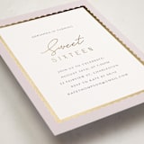 "Sweet Frame" - Sweet Sixteen Party Invitations in Lilac by Angela Thompson - Detail