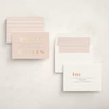"Glittery" - Sweet Sixteen Party Invitations in Blush by Angela Thompson - Assembled