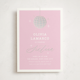 "Discotheque" - Sweet Sixteen Party Invitations in Blush by Yolanda Mariak Chendak - Front