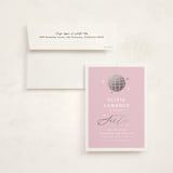 "Discotheque" - Sweet Sixteen Party Invitations in Blush by Yolanda Mariak Chendak - Invitation with Envelope