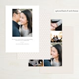 "Classic Floral" - Save the Dates in Cream by Alethea and Ruth - Back of Card Options