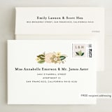 "Classic Floral" - Save the Dates in Cream by Alethea and Ruth - FREE Recipient Addressing