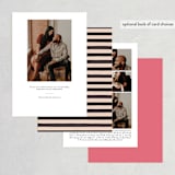 "Rhapsody" - Save the Dates in Peony by Griffinbell Paper Co. - Back of Card Options