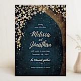 "Outside" - Save the Dates in Navy by Rebecca Bowen - Front