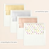 "Watercolor Floral" - Save the Dates in Rose by Yao Cheng Design - Envelope Liner Options