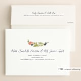 "Watercolor Wreath" - Save the Dates in Grapefruit by Yao Cheng Design - FREE Recipient Addressing