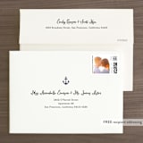 "Down by the Sea" - Save the Dates in Marine by Sandra Picco Design - FREE Recipient Addressing