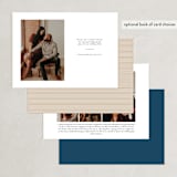 "Enchanting Plum" - Save the Dates in Navy by Phrosné Barwood - Back of Card Options