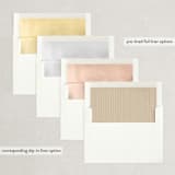 "Enchanting Plum" - Save the Dates in Navy by Phrosné Barwood - Envelope Liner Options