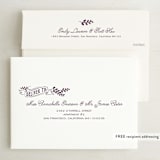 "Slated Forever" - Save the Dates in Plum by GeekInk Design - FREE Recipient Addressing