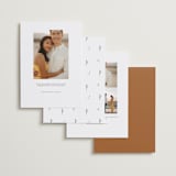 "Floral Arch" - Save the Dates in Rust by Hannah Williams - Back of Card Options