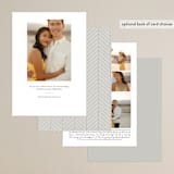 "Trailing" - Save the Dates in Diamond by Everett Paper Goods - Back of Card Options