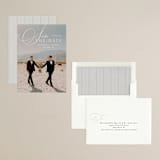 "Trailing" - Save the Dates in Diamond by Everett Paper Goods - Assembled