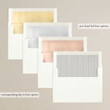 "Trailing" - Save the Dates in Diamond by Everett Paper Goods - Envelope Liner Options