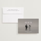 "Classic Big Date" - Save the Dates in Moonstone by Lucrecia Caporale - Save the Date with Envelope