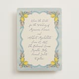 "Amalfi Coast Wedding" - Save the Dates in Aqua by Chris Griffith - Front