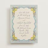 "Amalfi Coast Wedding" - Save the Dates in Aqua by Chris Griffith - Front