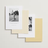 "Curved frame" - Save the Dates in Citrine by Emily Betts - Back of Card Options