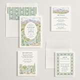 "River Valley" - Save the Dates in Pine by Paper Sun Studio - Matching Invitation Suite