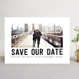"Bold Message" - Save the Dates in Basic Black by Susan Brown - Front