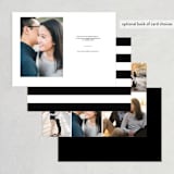 "Bold Message" - Save the Dates in Basic Black by Susan Brown - Back of Card Options