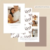 "Simplicity of Love" - Save the Dates in Snow by Chris Griffith - Back of Card Options