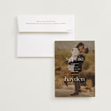 "Namesake" - Save the Dates in Pearl by Susan Asbill - Save the Date with Envelope