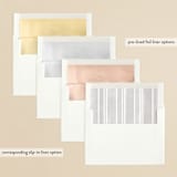 "Enchantment" - Save the Dates in Graphite by Snow and Ivy - Envelope Liner Options