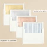 "Enchantment" - Save the Dates in Snow by Snow and Ivy - Envelope Liner Options