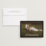 "Black Border" - Save the Dates in Coal by Becky Nimoy - Save the Date with Envelope