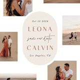 "Sixpence" - Save the Dates in Sand by Hooray Creative - Detail