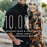 "The Date is Set" - Save the Dates in Cotton by Oscar and Emma - Karly Depew - Detail