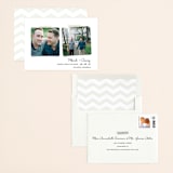 "Two Become One" - Save the Dates in Wedding Dress by Hooray Creative - Assembled