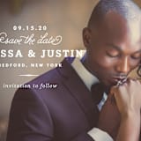 "Timeless" - Save the Dates in White by Oscar and Emma - Karly Depew - Detail