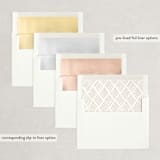 "Signature" - Save the Dates in Antique by Jessica Williams - Envelope Liner Options