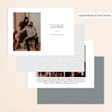 "Brushed" - Save the Dates in Bowtie by Erin Deegan - Back of Card Options