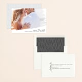 "Brushed" - Save the Dates in Bowtie by Erin Deegan - Assembled