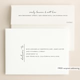 "Brushed" - Save the Dates in Bowtie by Erin Deegan - FREE Recipient Addressing
