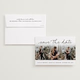 "Showcase" - Save the Dates in Midnight by Sara Hicks Malone - Save the Date with Envelope