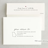 "Georgia Love Location" - Save the Dates in Aqua by Heather Buchma - FREE Recipient Addressing