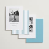 "Proper" - Save the Dates in Ocean by Megan Davis - Back of Card Options