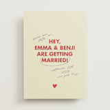 "Love Note" - Save the Dates in Latte by Helena Vitto - Front