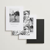 "Vintage Trip" - Save the Dates in Snow by Inkblot Design - Back of Card Options