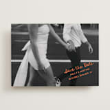 "Imprint" - Save the Dates in Tangerine by Jelena Vuletic - Front