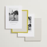"Mille-feuille" - Save the Dates in Citron by Blustery August - Back of Card Options