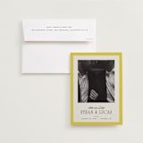 "Mille-feuille" - Save the Dates in Citron by Blustery August - Save the Date with Envelope