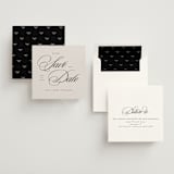"Square Script" - Save the Dates in Vanilla by Michelle Taylor - Assembled