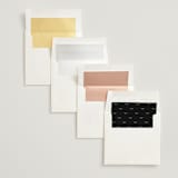 "Square Script" - Save the Dates in Vanilla by Michelle Taylor - Envelope Liner Options