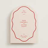 "Croquet" - Save the Dates in Cherry by Megan Davis - Front