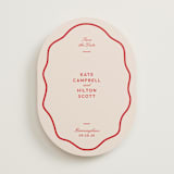 "Croquet" - Save the Dates in Cherry by Megan Davis - Front